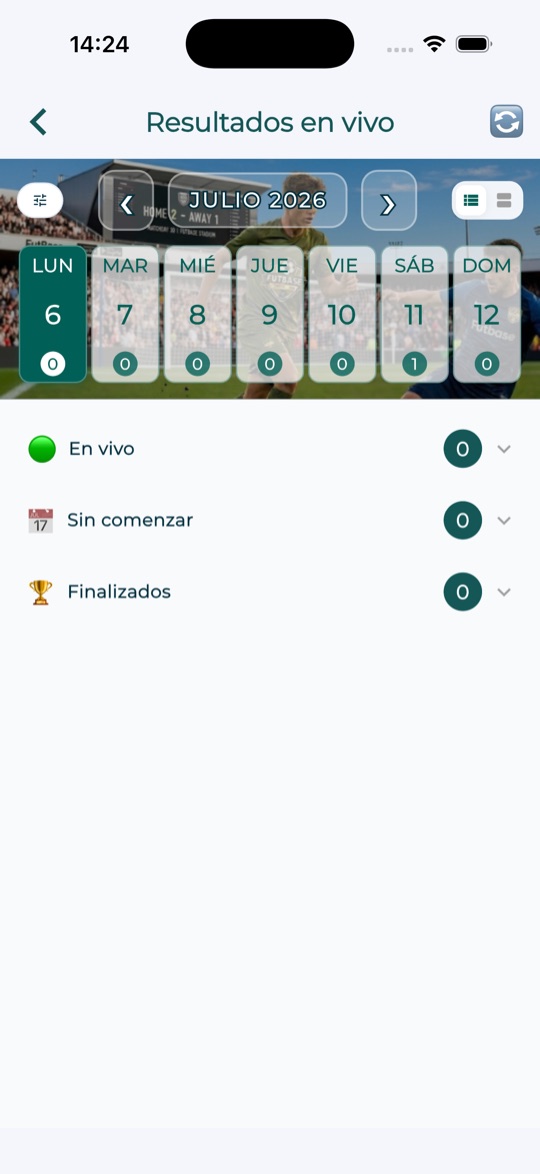 Resultados en vivo